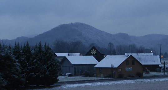 View of the Great Smoky Mountains from Little River Outfitters.